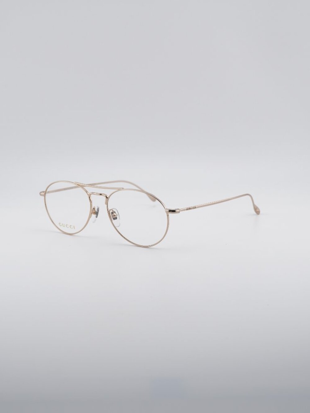 Gucci GG1187O 001 Eyeglasses Gold 53mm Aviator Frame